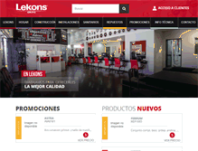 Tablet Screenshot of lekons.com.ar